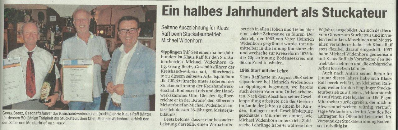 Jubiläum Südkurier Artikel